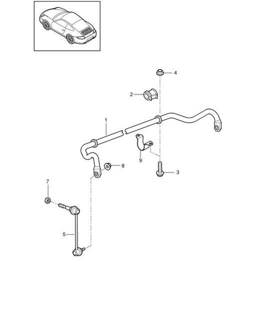 Diagram 402-005 Porsche Boxster 718 (982) 2017>> Front Axle, Steering 