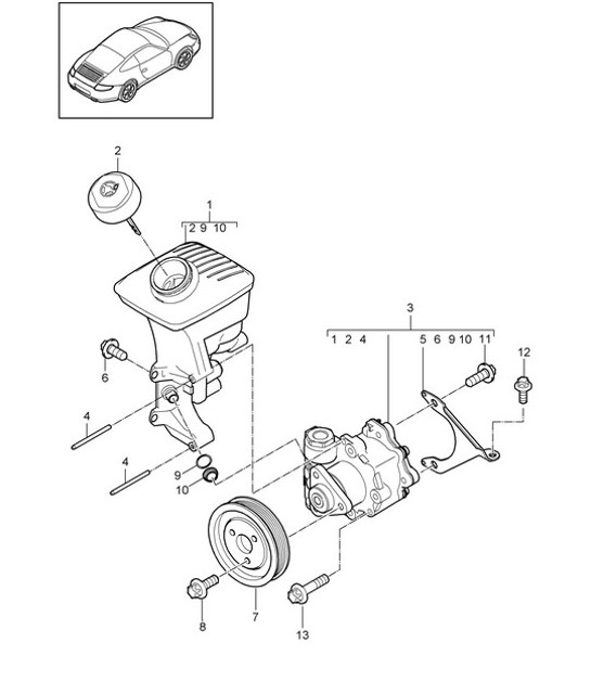 Diagram 403-003 Porsche 992 (911) MK2 2024>> 