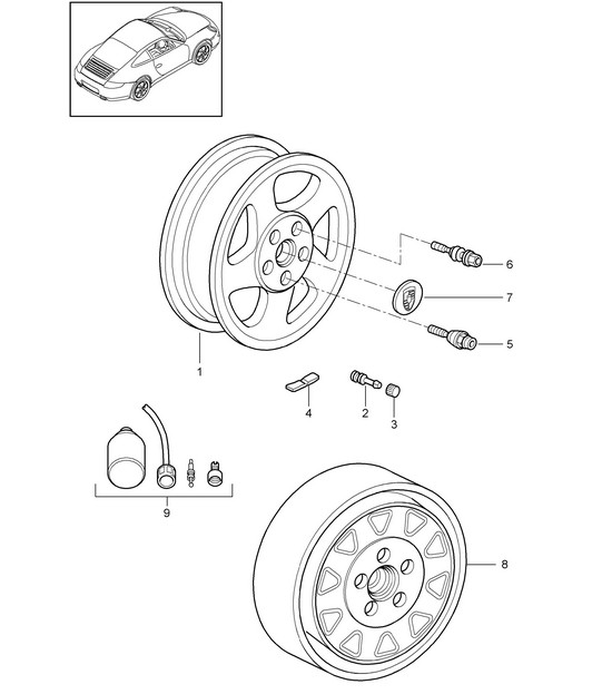 Wheels 997.2 Carrera 2009-12