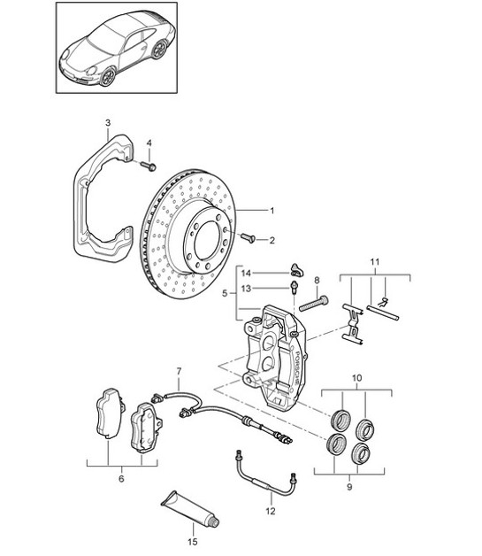 Diagram 603-000 Porsche Panamera Diesel V6 3.0L (250Hp) 
