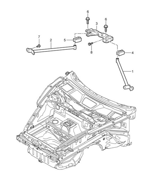 Diagram 801-015 Porsche 997 (911) MK2 2009-2012 Body