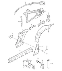 Side part Inner - COUPE / TARGA - 997.2 Carrera 2009-12