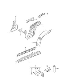 Side part Inner - COUPE - 997.2 Carrera 2009-12