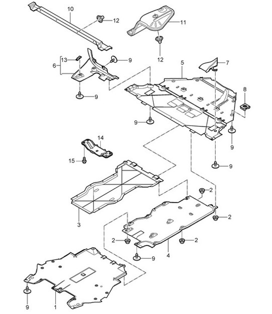 Diagram 801-070 Porsche Macan (95B) MK1 (2014-2018) Body