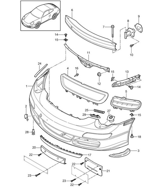 Diagram 802-000 Porsche Macan (95B) MK1 (2014-2018) Body
