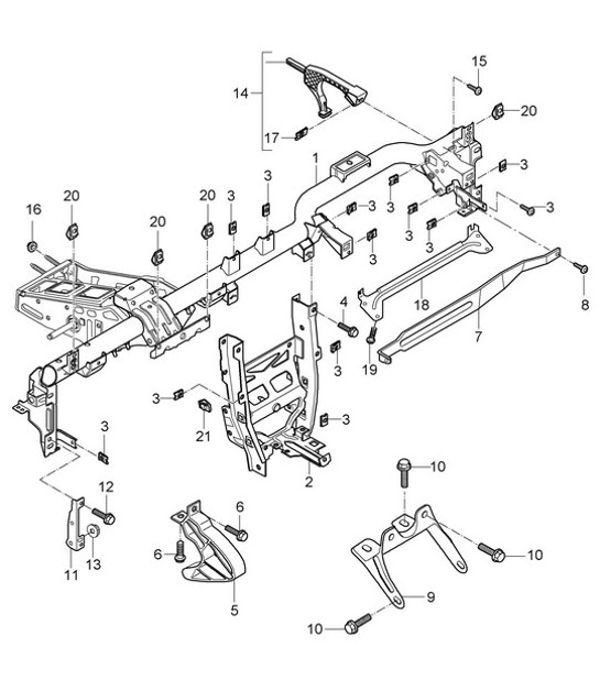 Diagram 809-004 Porsche Macan (95B) MK1 (2014-2018) Body