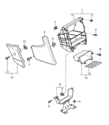 Centre console - FRONT - 997.2 Carrera 2009-12