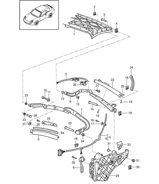 Diagram 811-007 Porsche Cayman 718C (982C) 2017>> Body
