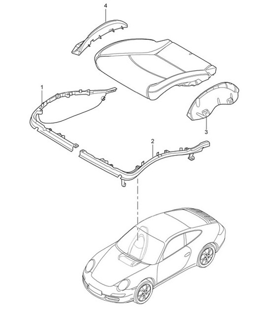 Diagram 817-024 Porsche 997 MK1 GT2 2007-09 Body