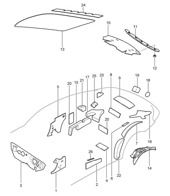 Diagram 817-072 Porsche Cayman 718C (982C) 2017>> Body
