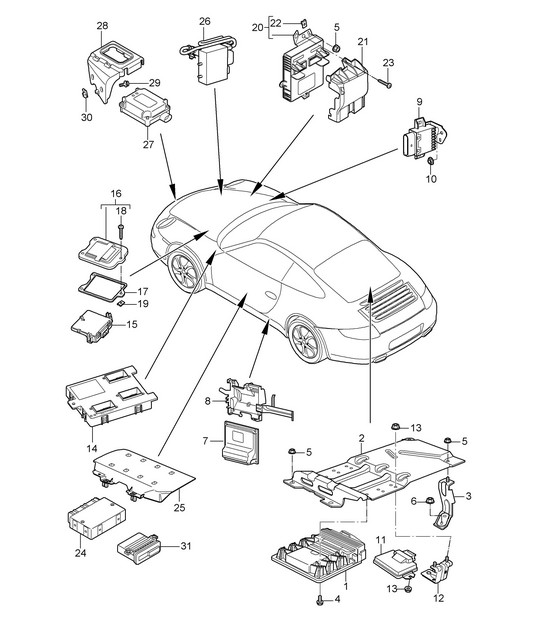 Control units 997.2 Carrera 2009-12