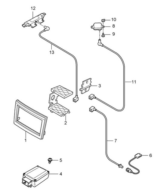 Diagram 911-001 Porsche 944 (1982-1991) 