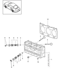 Cylinder head - 9770 - 997.2 GT2 RS 3.6L 2010-11