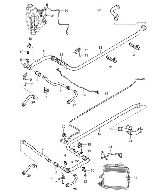Diagram 105-011 Porsche 911 & 912 (1965-1989) Engine