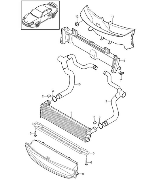 Diagram 105-017 Porsche Macan (95B) MK1 (2014-2018) Engine