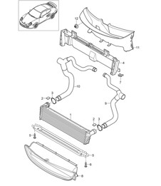 Radiator Center - 9770 - 997.2 GT2 RS 3.6L 2010-13