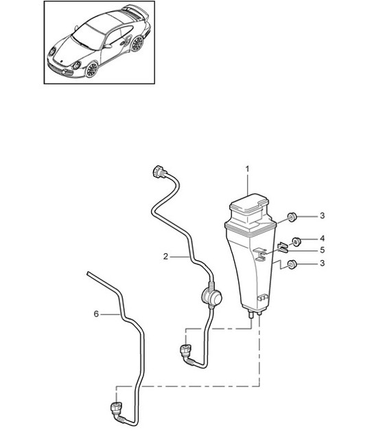 Diagram 201-022 Porsche Cayman 718C (982C) 2017>> Fuel System, Exhaust System