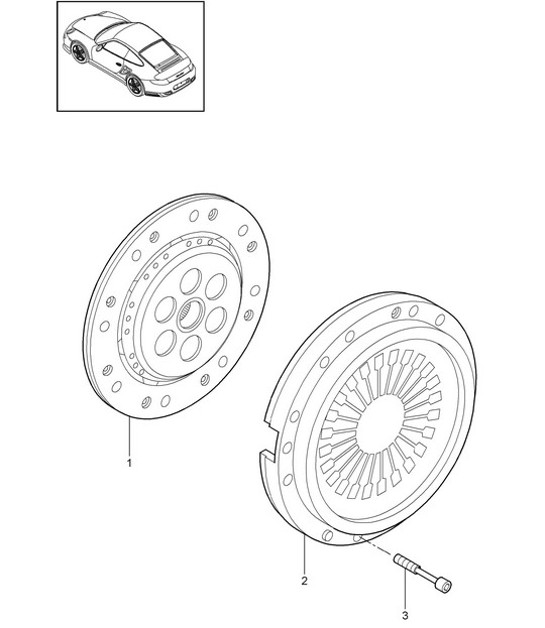 Diagram 301-000 Porsche 991 (911) MK2 2016-2019 Transmission