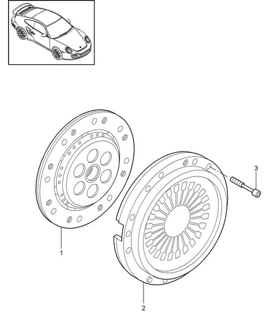 Diagram 301-001 Porsche 911 & 912 (1965-1989) Transmission