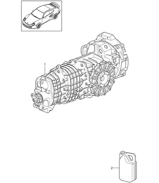 Replacement transmission - G9755 - 997.2 Turbo 2010-13