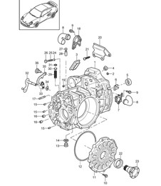 Gear housing - G9788 - 997.2 GT2 RS 2011