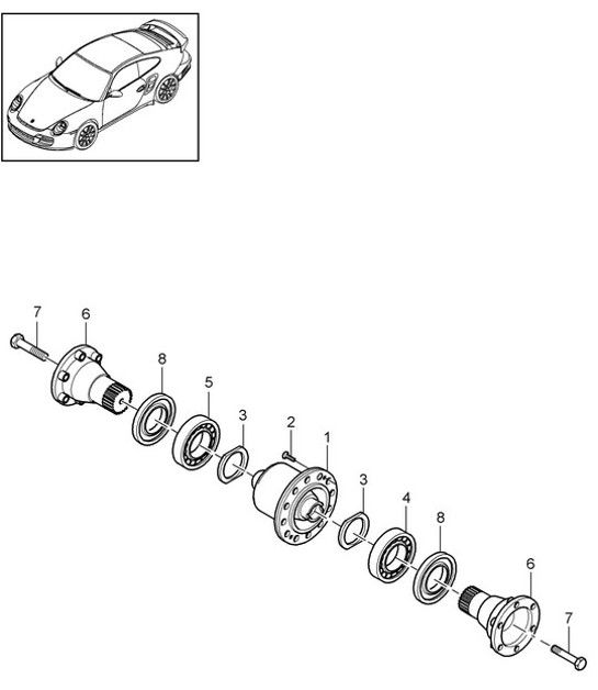 Diagram 305-005 Porsche 944 (1982-1991) 