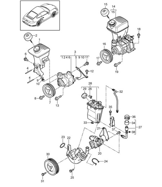 Diagram 403-003 Porsche 928 (1978-1995) 