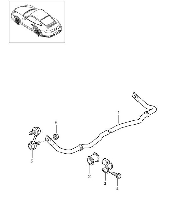 Diagram 501-003 Porsche Macan (95B) MK1 (2014-2018) Rear Axle