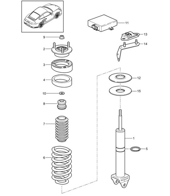 Diagram 502-000 Porsche 944 (1982-1991) 