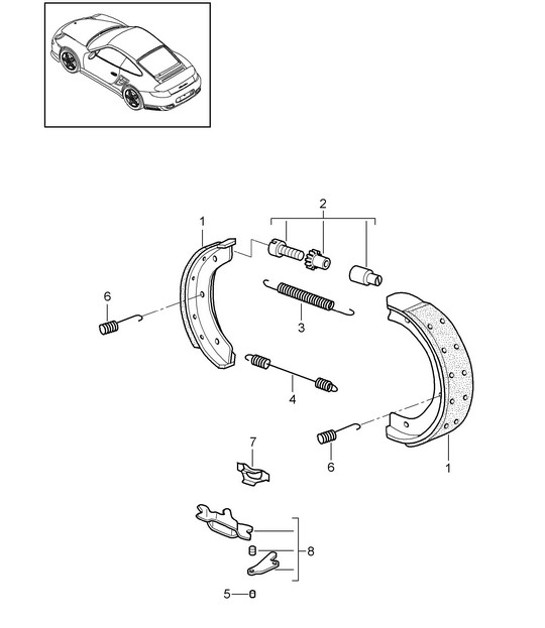 Diagram 603-005 Porsche Macan (95B) MK1 (2014-2018) Ruote, freni