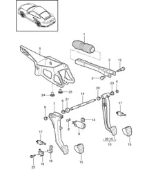 Pedals 997.2 Turbo / GT2 RS 2010-13