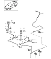 Clutch actuation / Clutch master cylinder / Clutch tube 997.2 Turbo 2010-13
