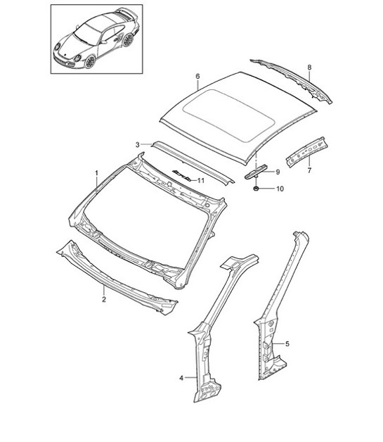 Diagram 801-045 Porsche Macan (95B) MK1 (2014-2018) Body