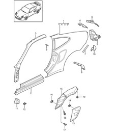 Side part, Outer - COUPE - 997.2 Turbo / GT2 RS 2010-13