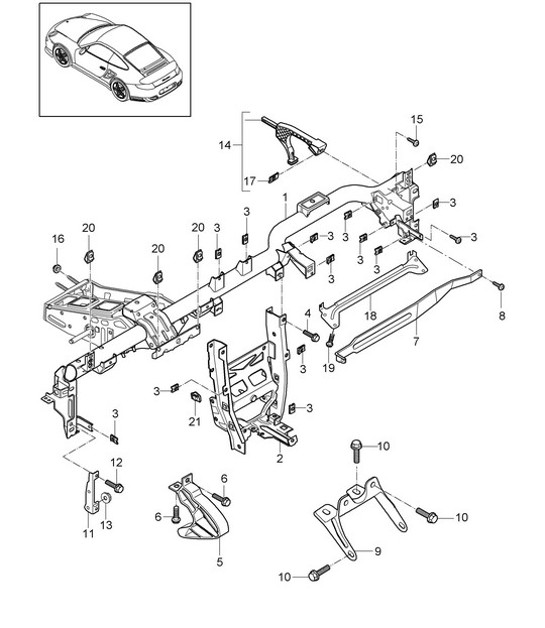 Diagram 809-004 Porsche Cayman 718C (982C) 2017>> Body