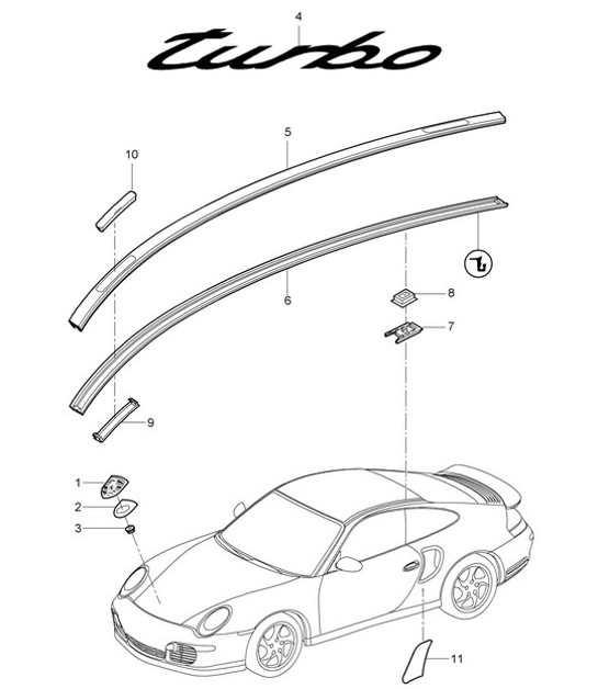 Diagram 810-000 Porsche Macan (95B) MK1 (2014-2018) Body