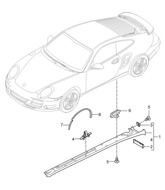 Diagram 810-005 Porsche Macan (95B) MK1 (2014-2018) Body