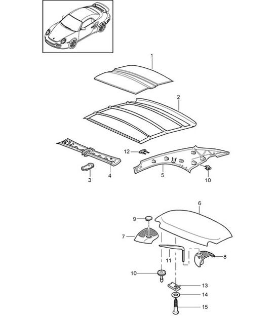 Diagram 811-060 Porsche Macan (95B) MK1 (2014-2018) Body