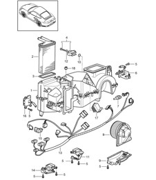 Air conditioner / Individual parts 997.2 Turbo / GT2 RS 2010-13