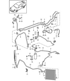 Refrigerant circuit 997.2 Turbo / GT2 RS 2010-13