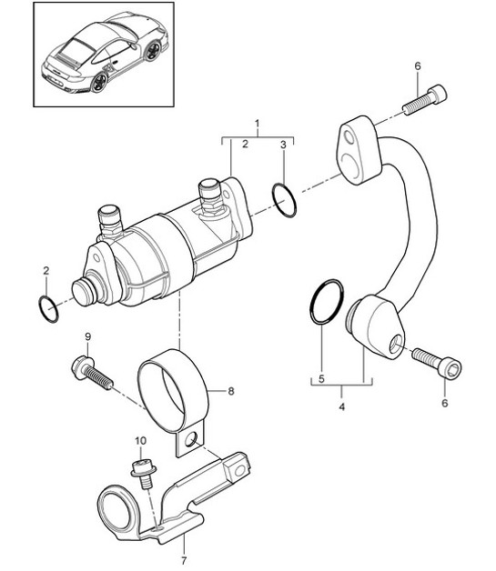Diagram 813-026 Porsche 997 (911) MK2 2009-2012 Body