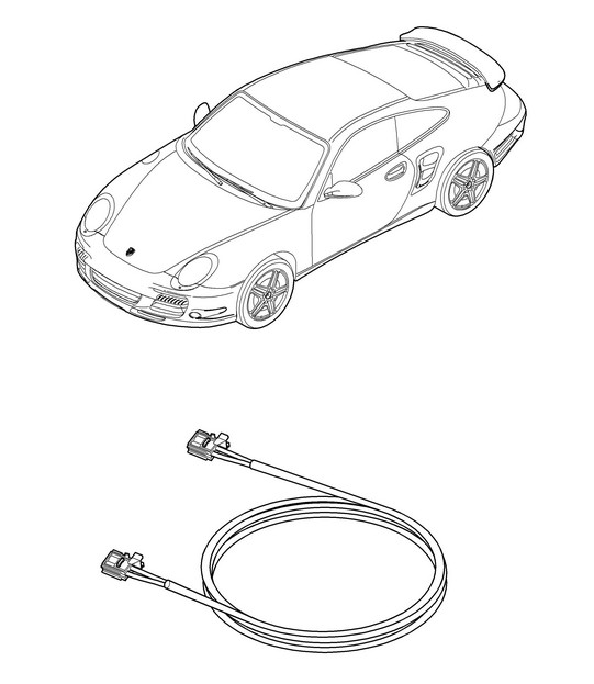 Fibre optic wave conductor 997.2 Turbo / GT2 RS 2010-13