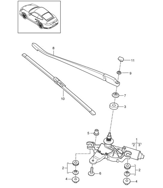 Diagram 904-005 Porsche Boxster 718 2.0L Manual (300 CV) Equipo eléctrico