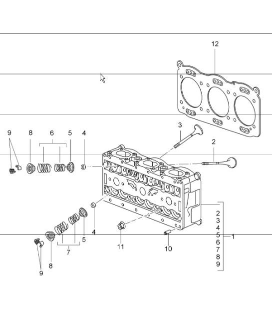 Diagram 103-00 Porsche Macan (95B) MK1 (2014-2018) Engine