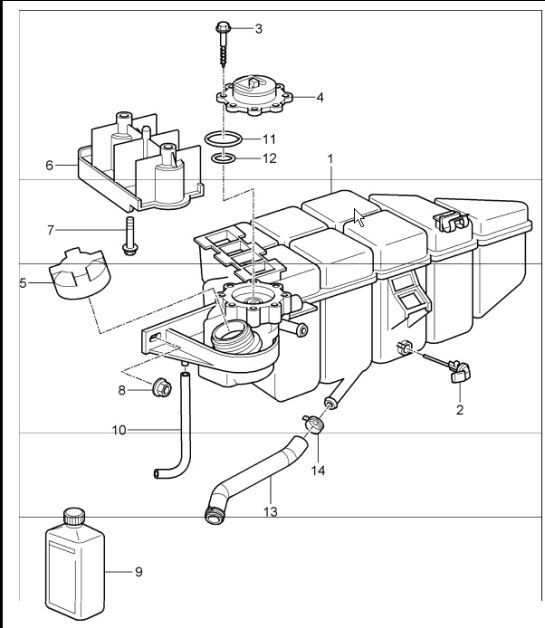 Diagram 105-20 Porsche Cayman 718C (982C) 2017>> Engine