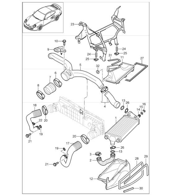 Diagram 107-20 Porsche Boxster 718 (982) 2017>> Engine