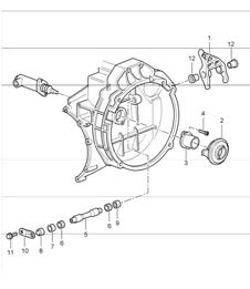 clutch release for 997.1  TURBO G97.50 2007-09, 997.1 TURBO GT2 G97.88 2008-09 and 997.1 GT2 RS G97.88 2011