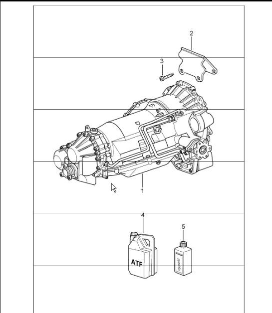 Diagram 320-00 Porsche Macan (95B) MK1 (2014-2018) Transmission