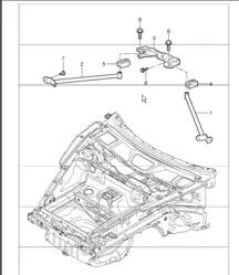 dome strut 997.1 TURBO 2007-09