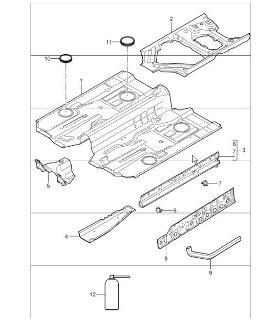 Diagram 801-20 Porsche Taycan (9J1) MK2 2024>> 